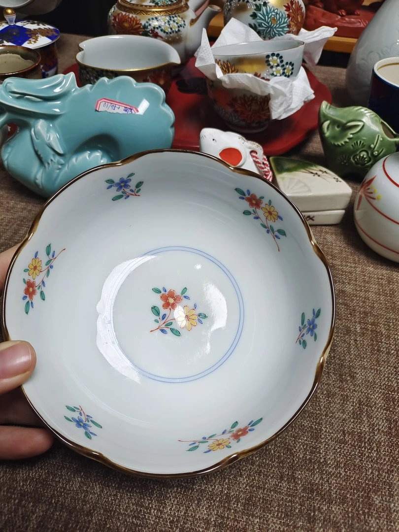 内绘大碗餐具01/18-1手工陶瓷标为单价