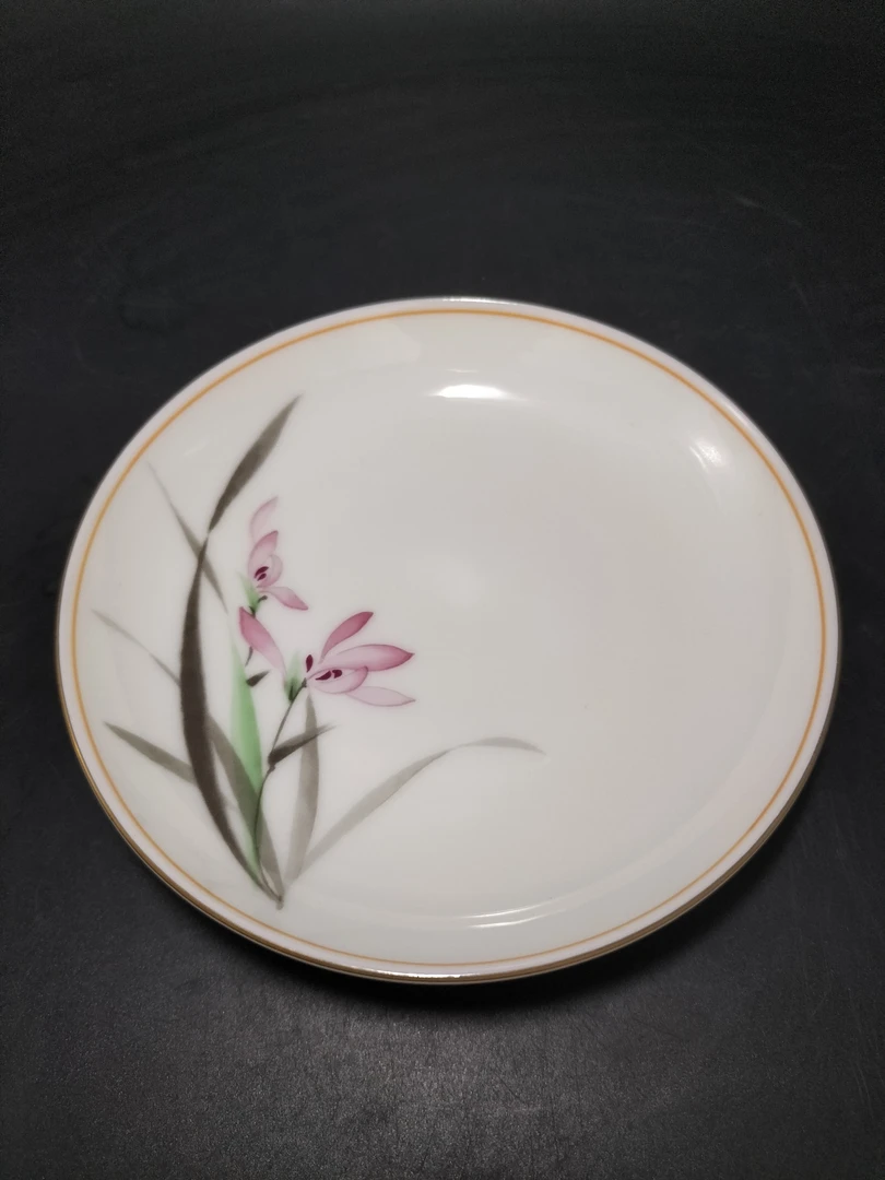 光峰兰花小碟陶瓷碟子标为单价01/100-1wj手工