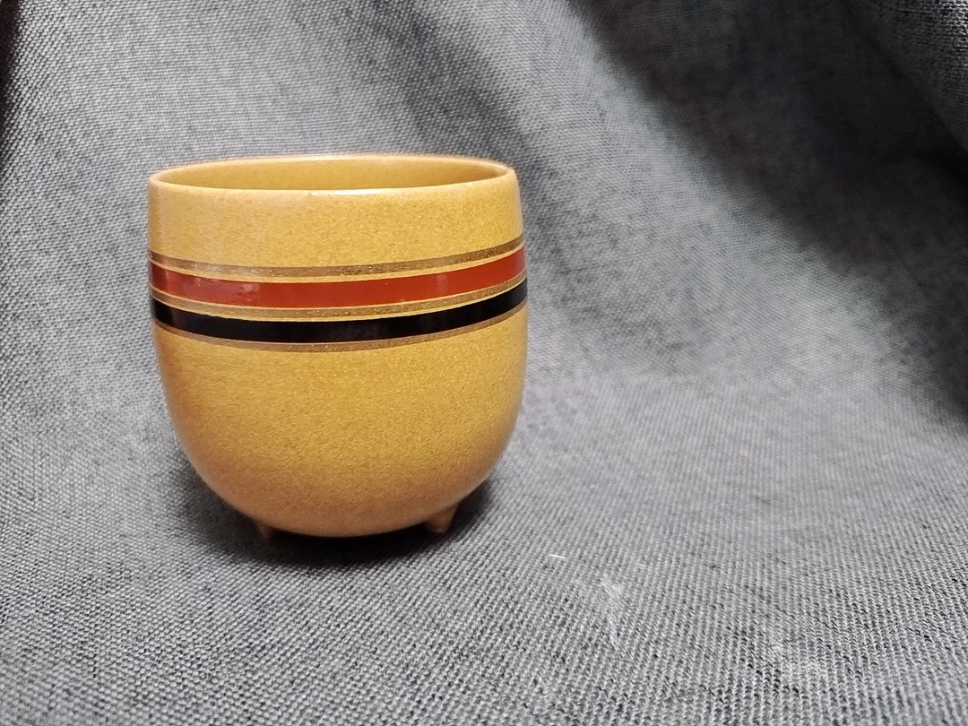 黄色三足杯01/92对杯主人杯竹节杯陶瓷手工