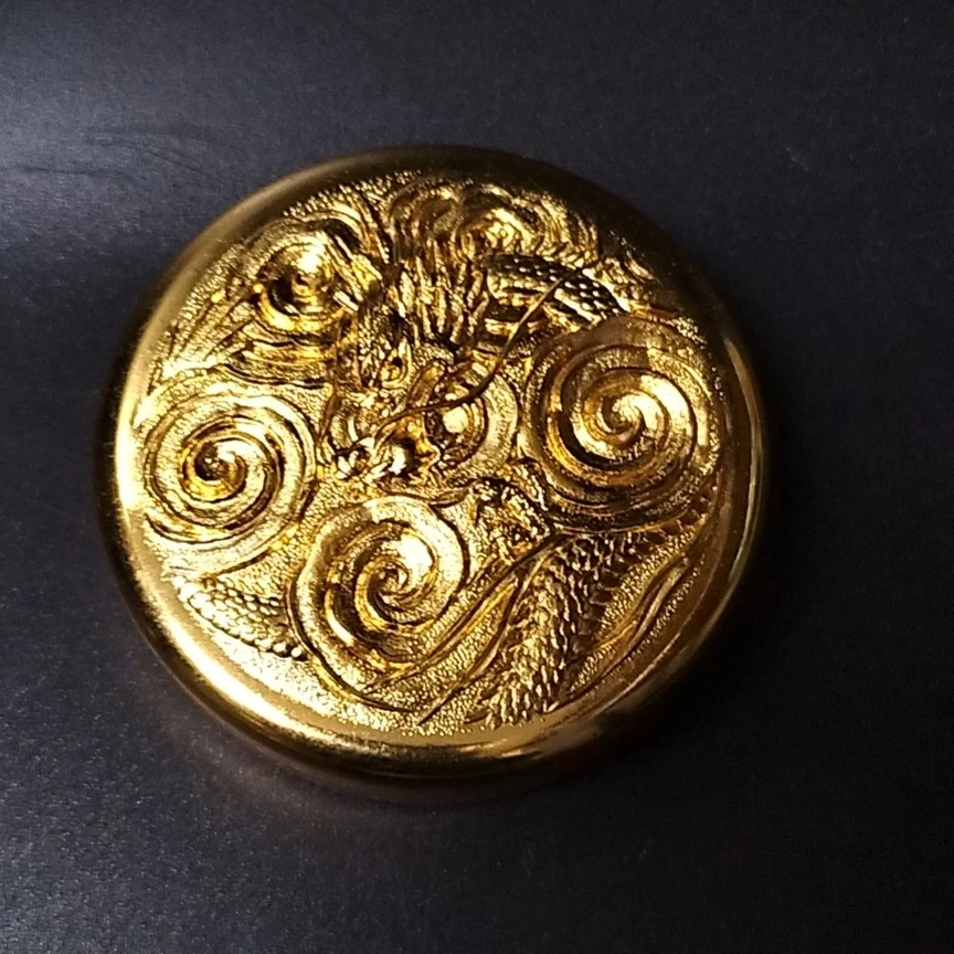 金龙浮雕盒01/31wj（含印泥）盒子稍有点磨痕