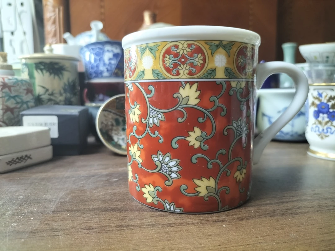 唐草马克杯 无款 01/16