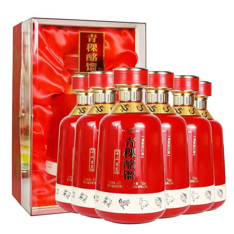 52度十二生肖青稞酩馏750ml一箱六瓶