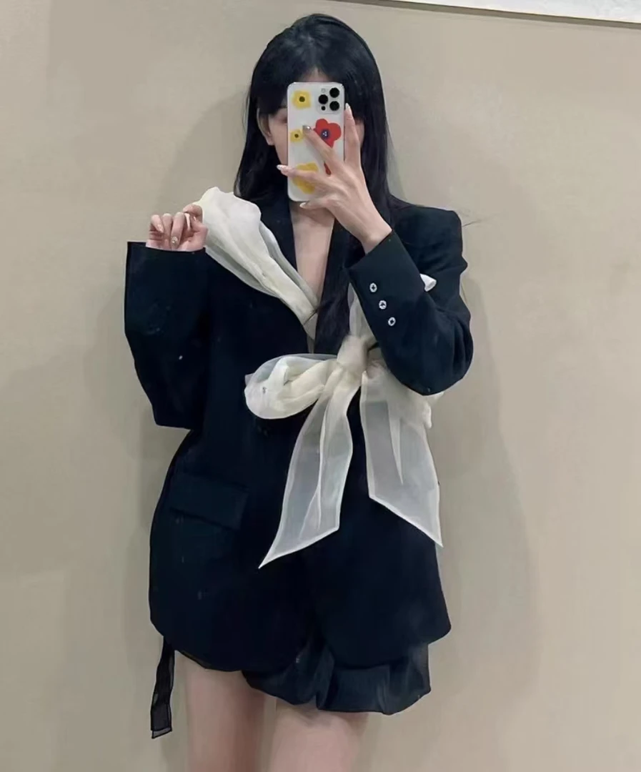 蝴蝶结绑带西装（不含配饰-0025