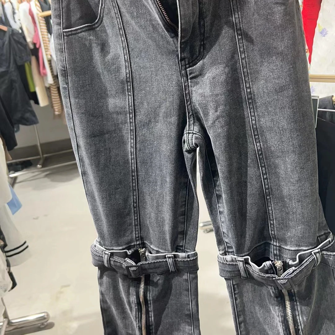 599【1509】两穿式直筒牛仔裤