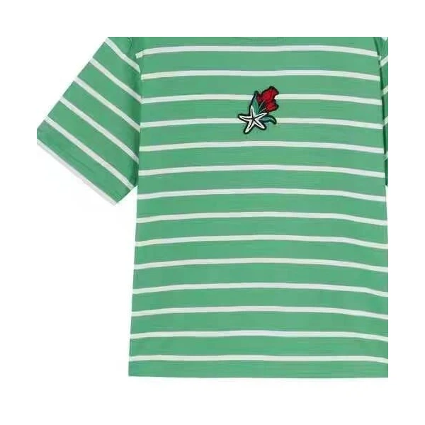 海军风条纹针织衫-0702