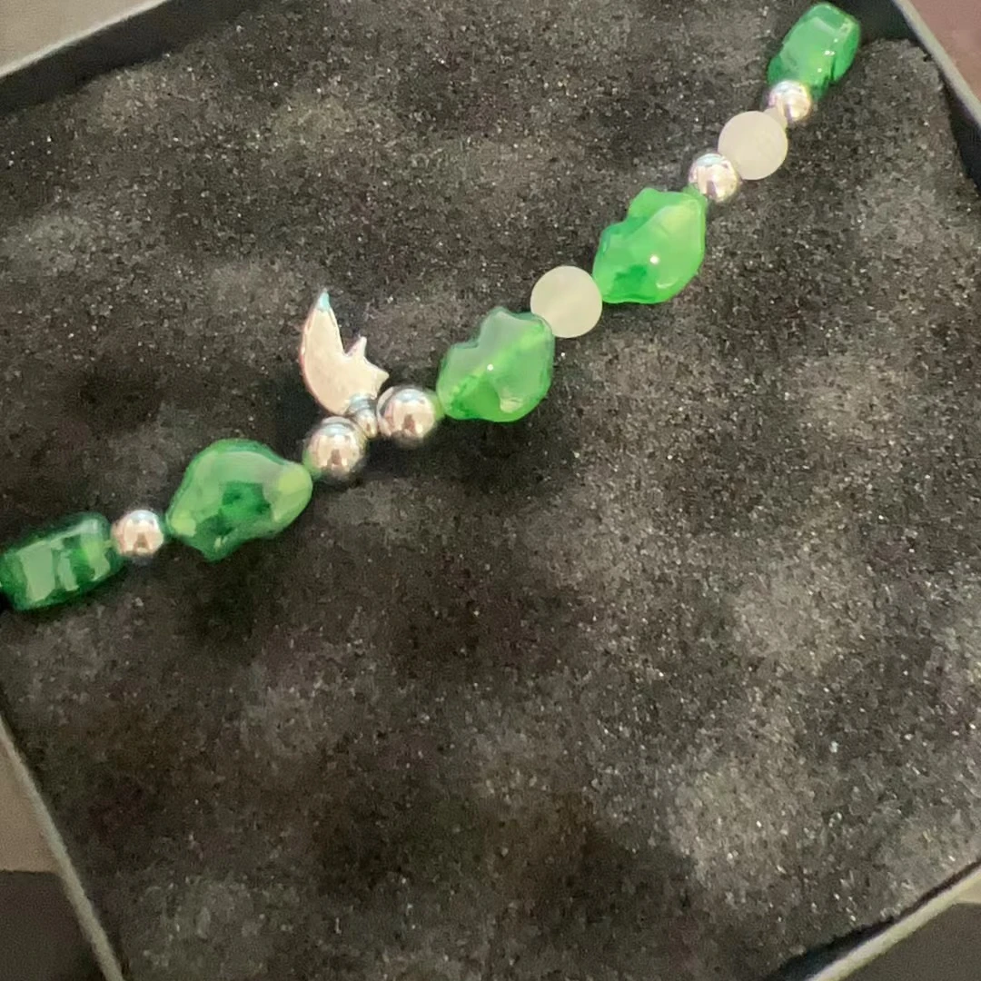 锌合金树脂项链 【2588】绿色项链