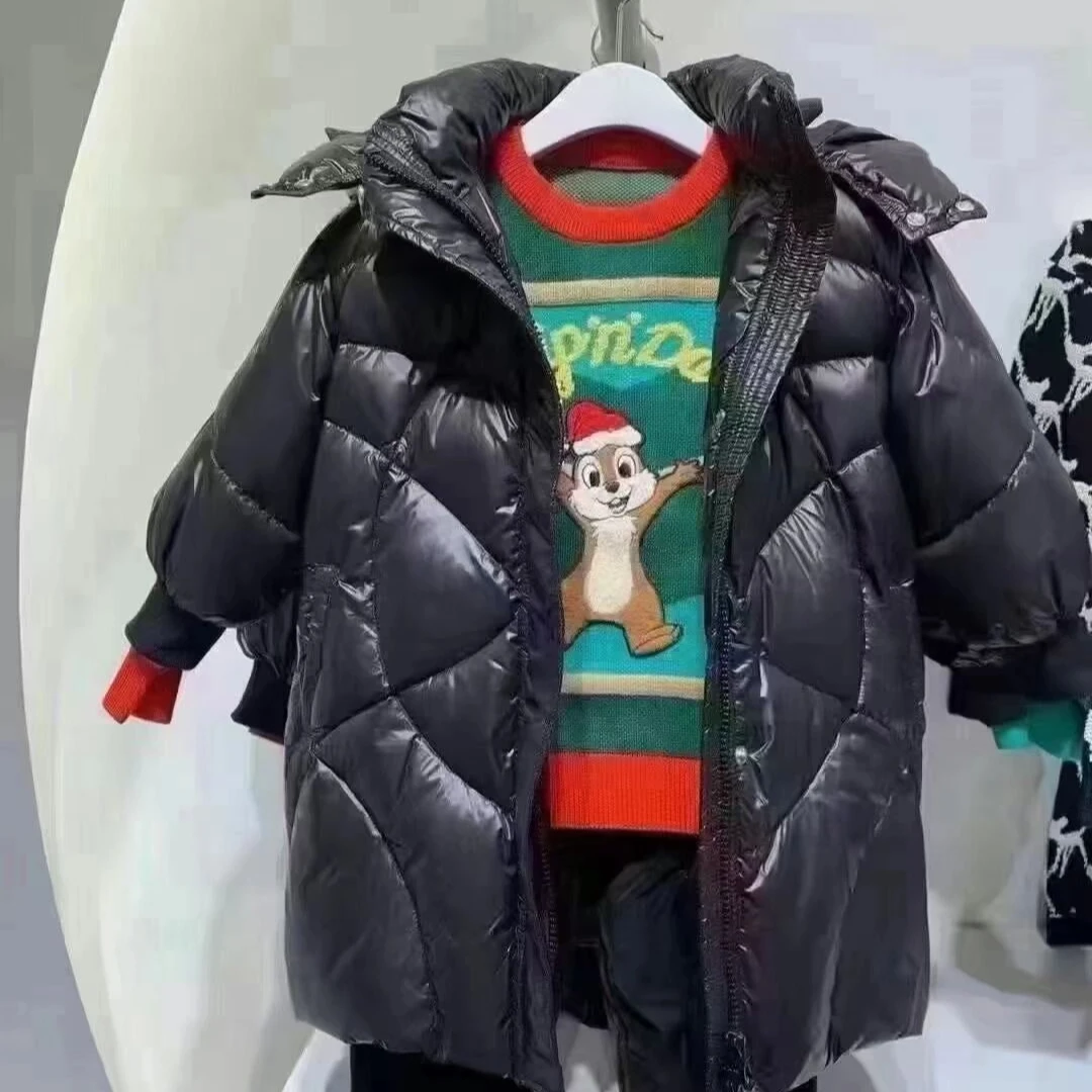 1480【T0385】小恶魔长款鹅绒羽绒服F0ACM4554