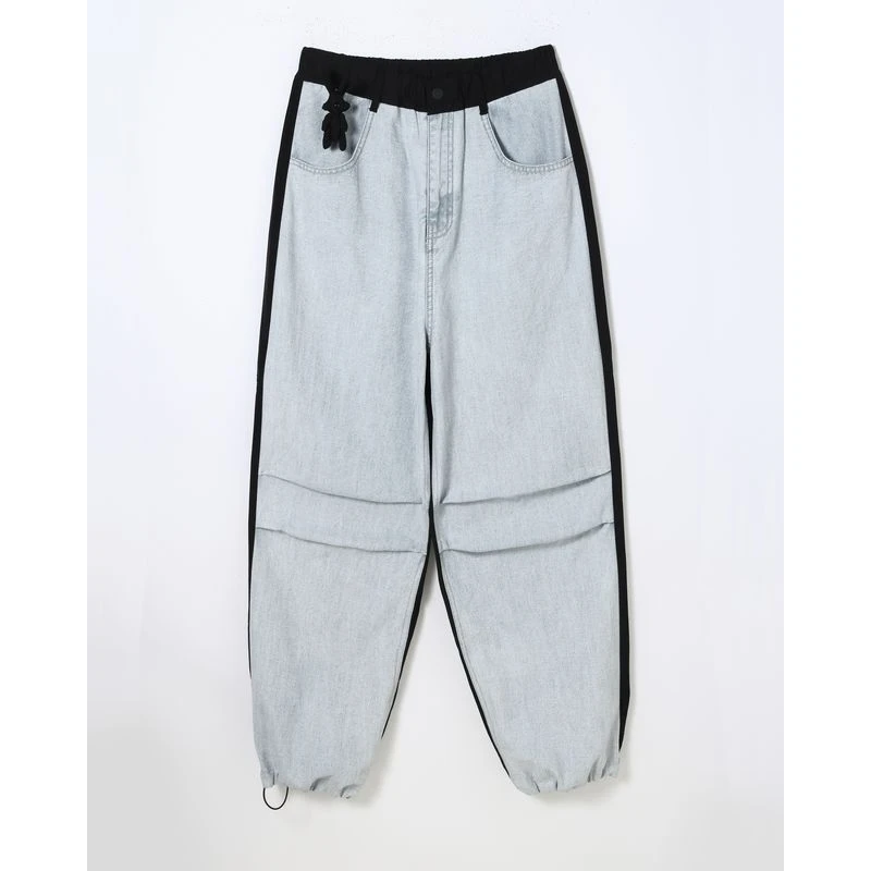 599【0474】收脚拼接牛仔裤（不含配饰）