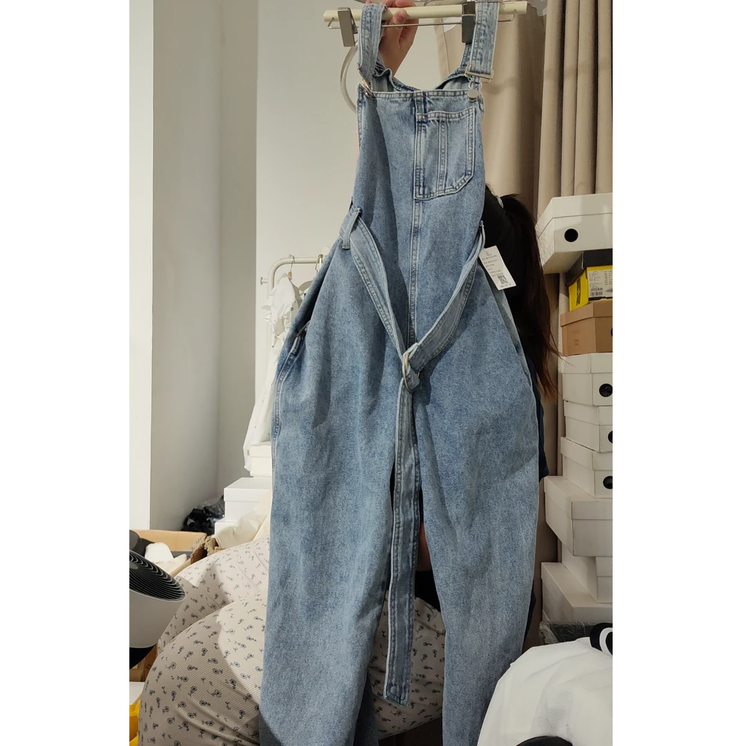 599【1557】【49255】基础牛仔背带裤AWFBC249255