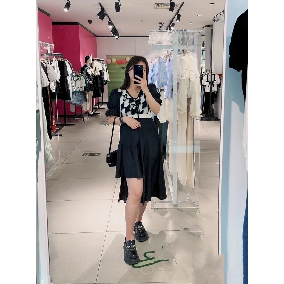 不规则下摆连衣裙-0923