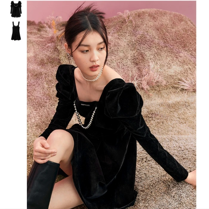 FAC1120设计感连衣裙（不含配饰）-0370