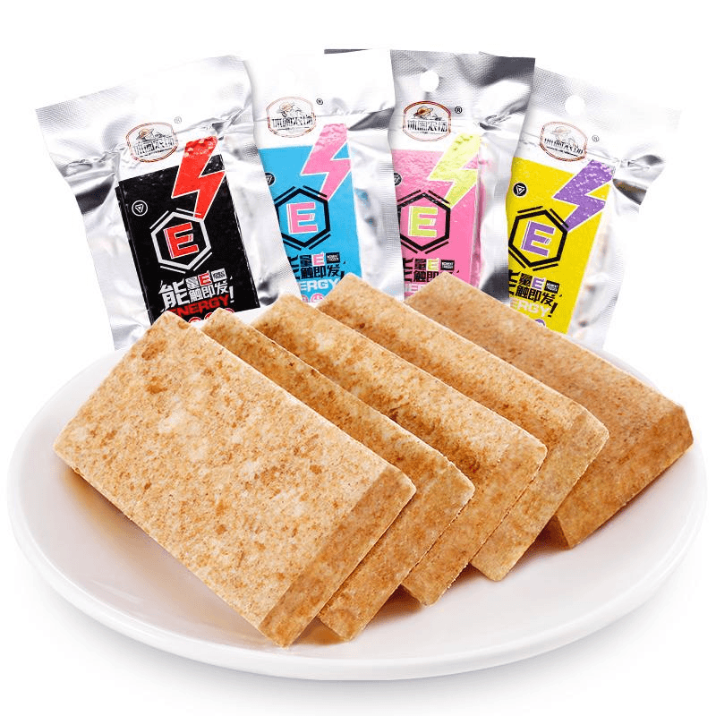 休闲农场压缩饼干花生芝麻早餐户外代餐饱腹干粮散零食整笋1g