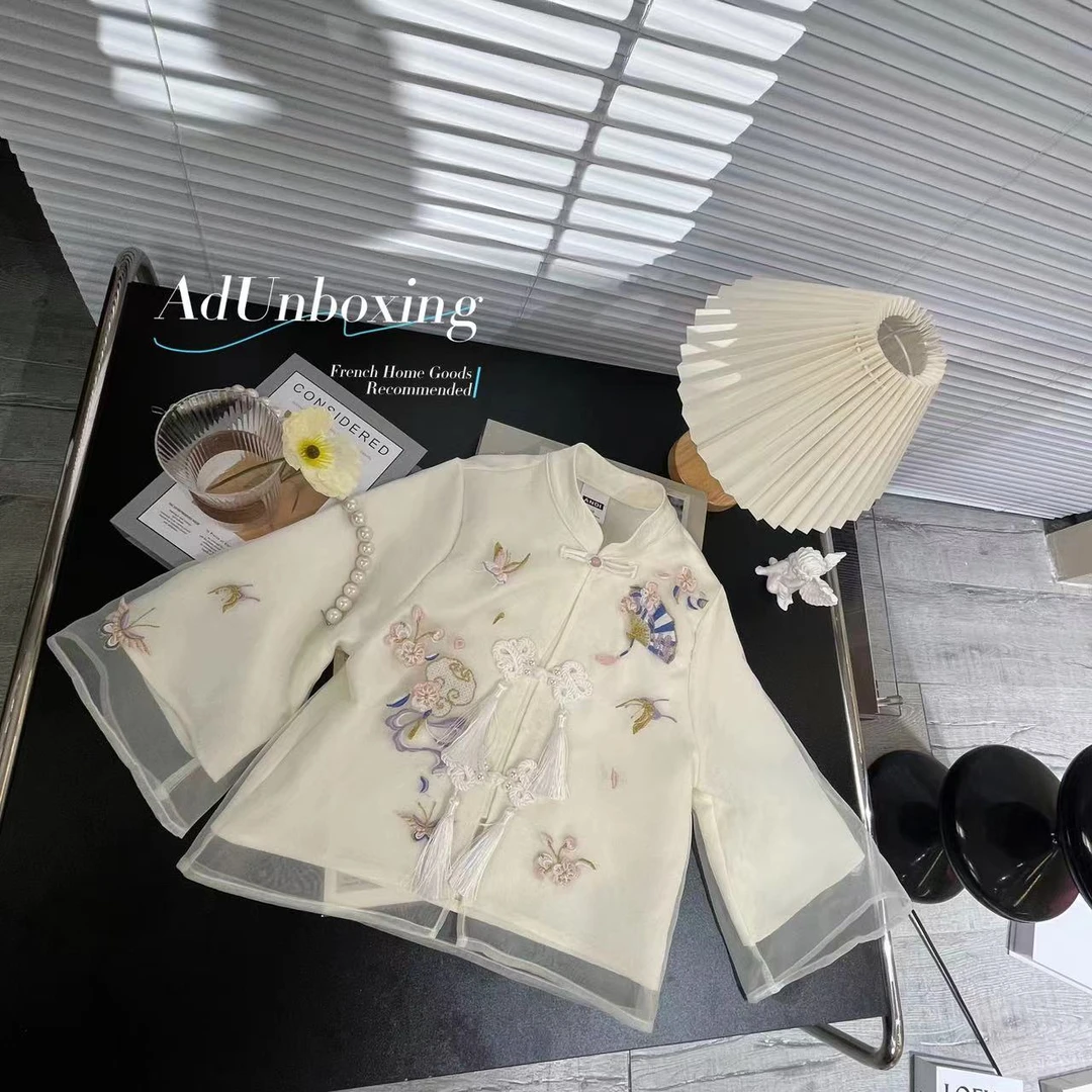 〖ANDI〗订制春季新款中大童古风外套亲子装新中式上衣2133