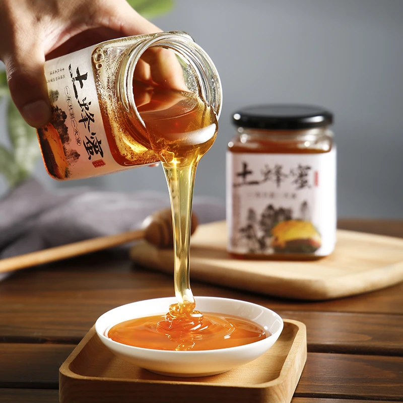 【黄山木桶蜜】土蜂蜜500g/瓶 深山 传统 百花蜜纯蜂蜜真蜂蜜