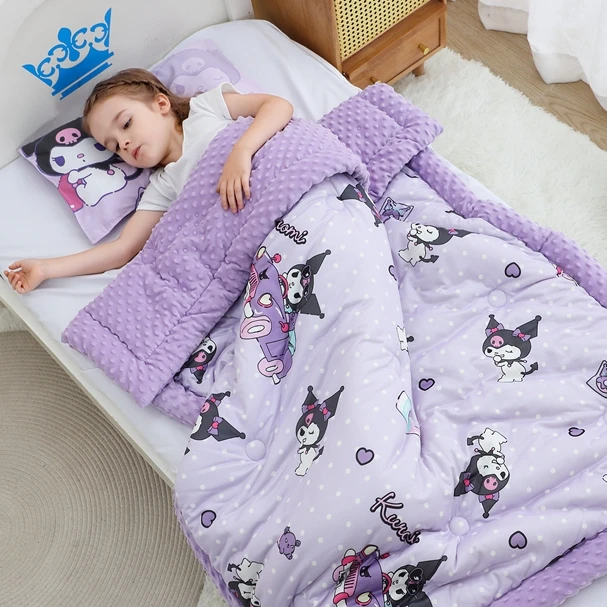 儿童豆豆被宝宝盖毯幼儿园被子秋冬加厚保暖豆豆毯午睡毯宝宝被子
