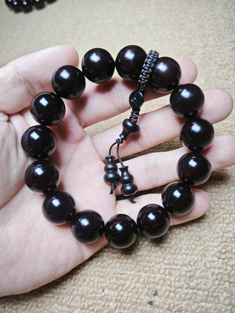 印度小叶紫檀1.5*15颗高油高密款