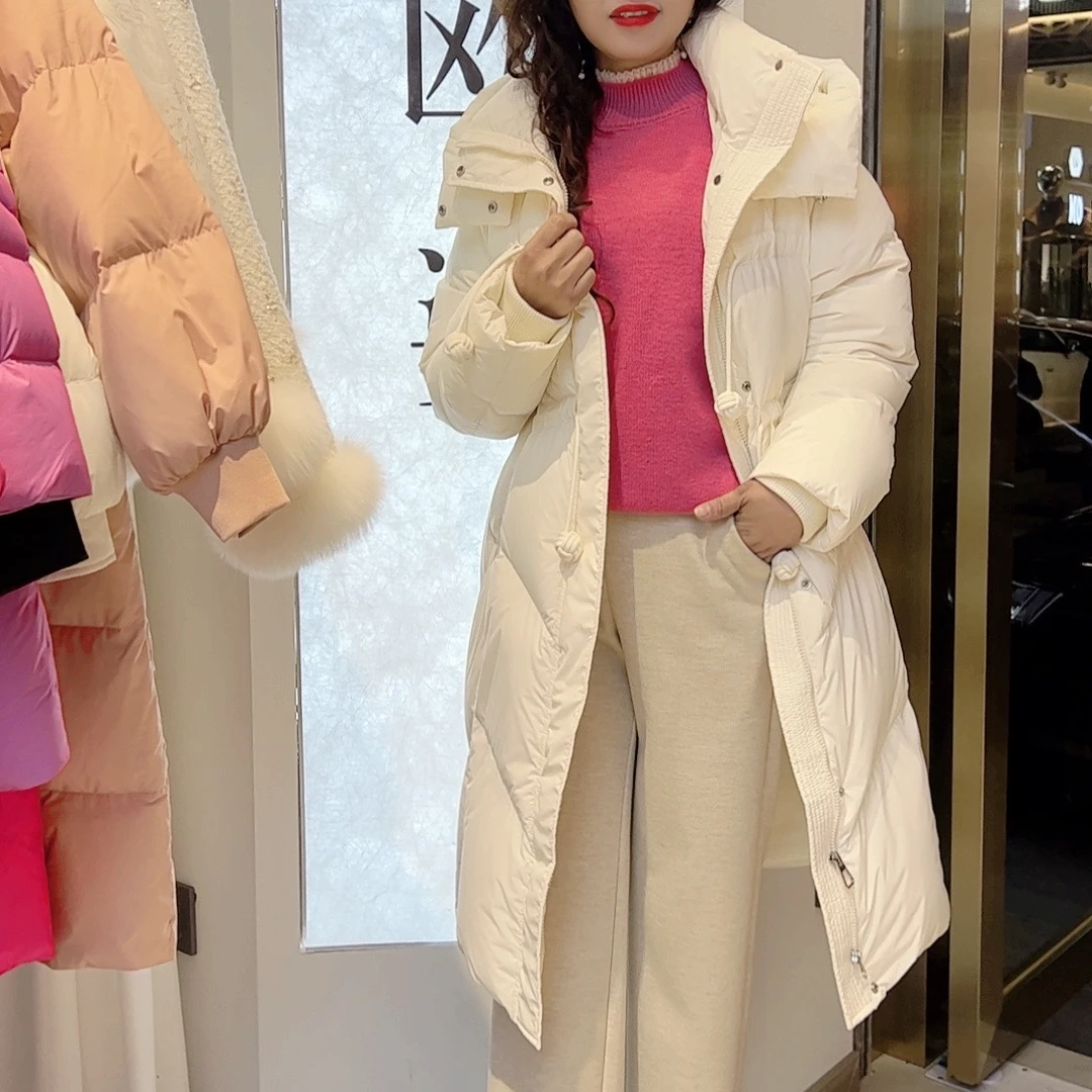 艾尚女装长款鹅绒服