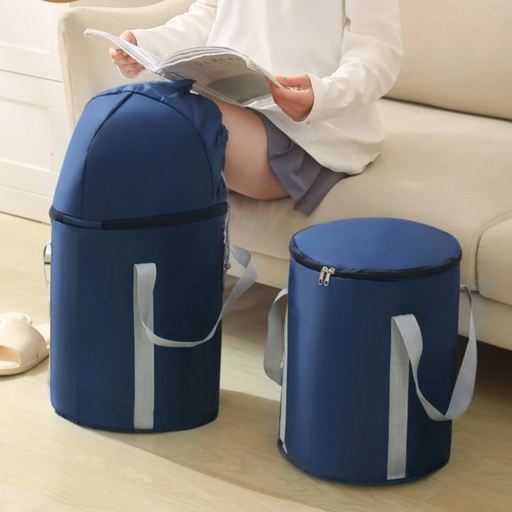 家用成人泡脚桶便携式旅行保温足浴盆可折叠宿舍洗脚桶泡脚袋过膝