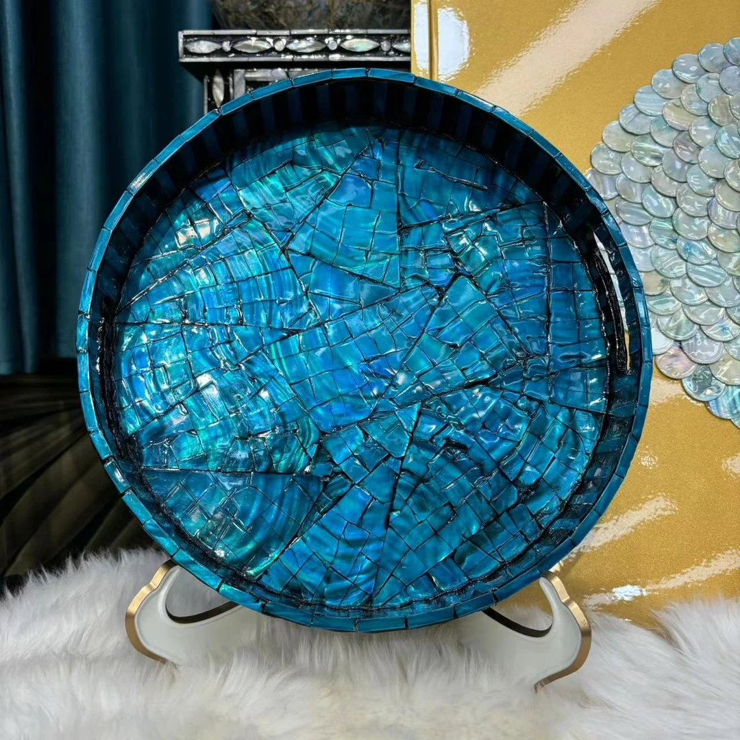 KA-【蓝精灵】全贝水果收纳盘30*5cm