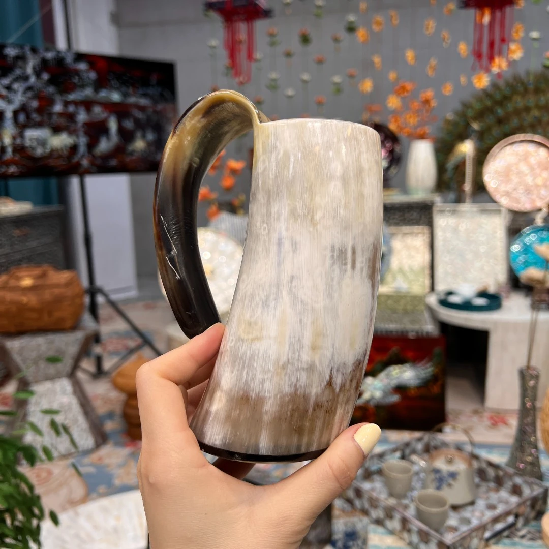 KA—东南亚天然牛角杯杯子摆件