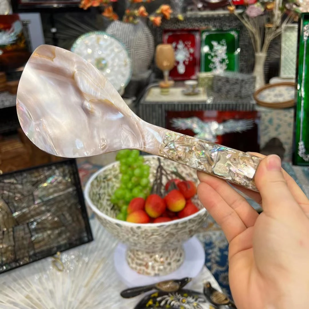 KA—天然贝壳大勺子饰品摆件一个