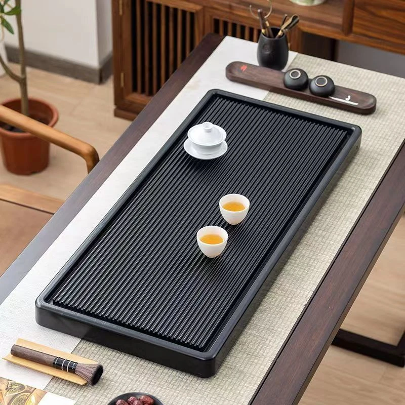 【直条】（80*30*2.5）新中式整块竹制茶盘现代排水高端茶盘