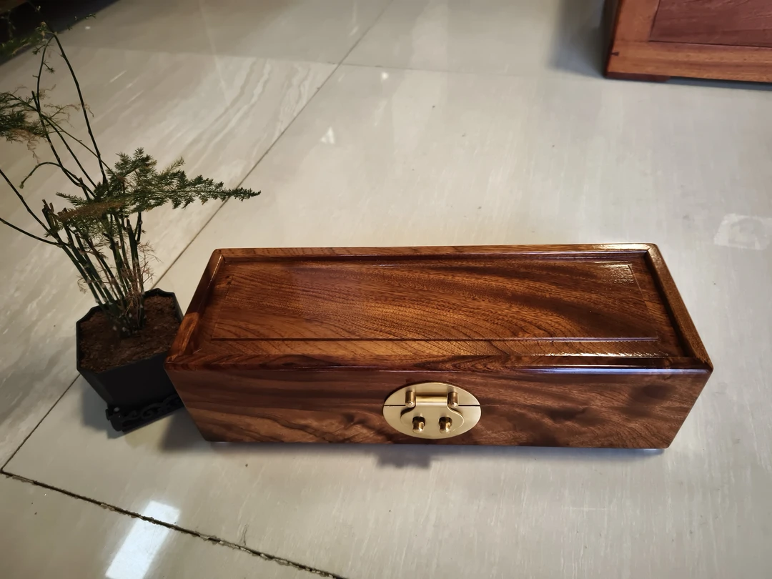 香樟木老料收纳盒毛笔盒36/12/10