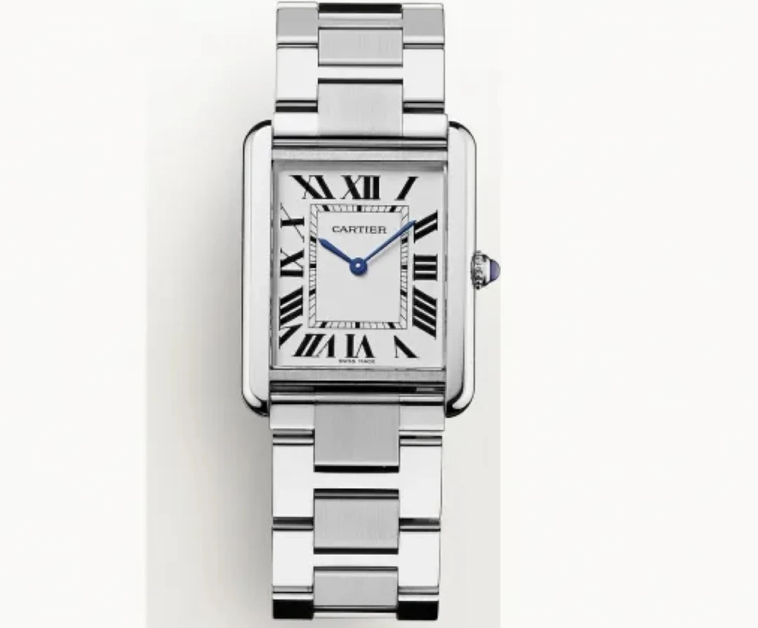 99新 Cartier/卡地亚 卡地亚坦克中号石英钢带原价25700/19年