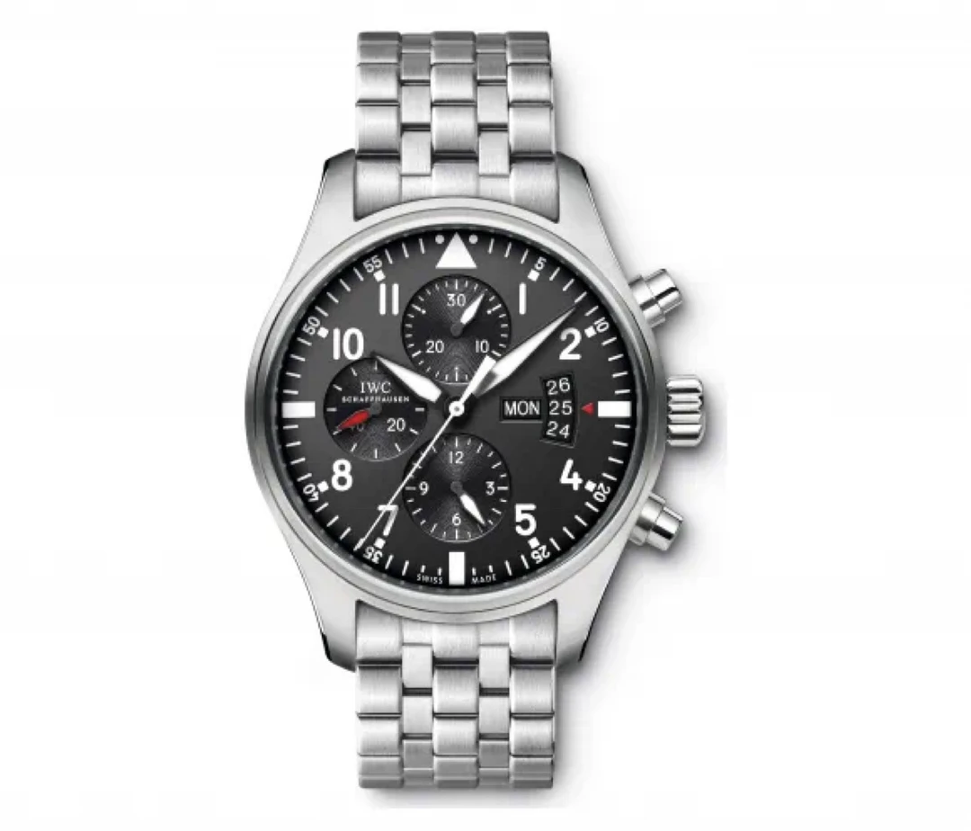 99新 IWC/万国 飞行员系列/男表/43mm/机械/黑盘/全钢
