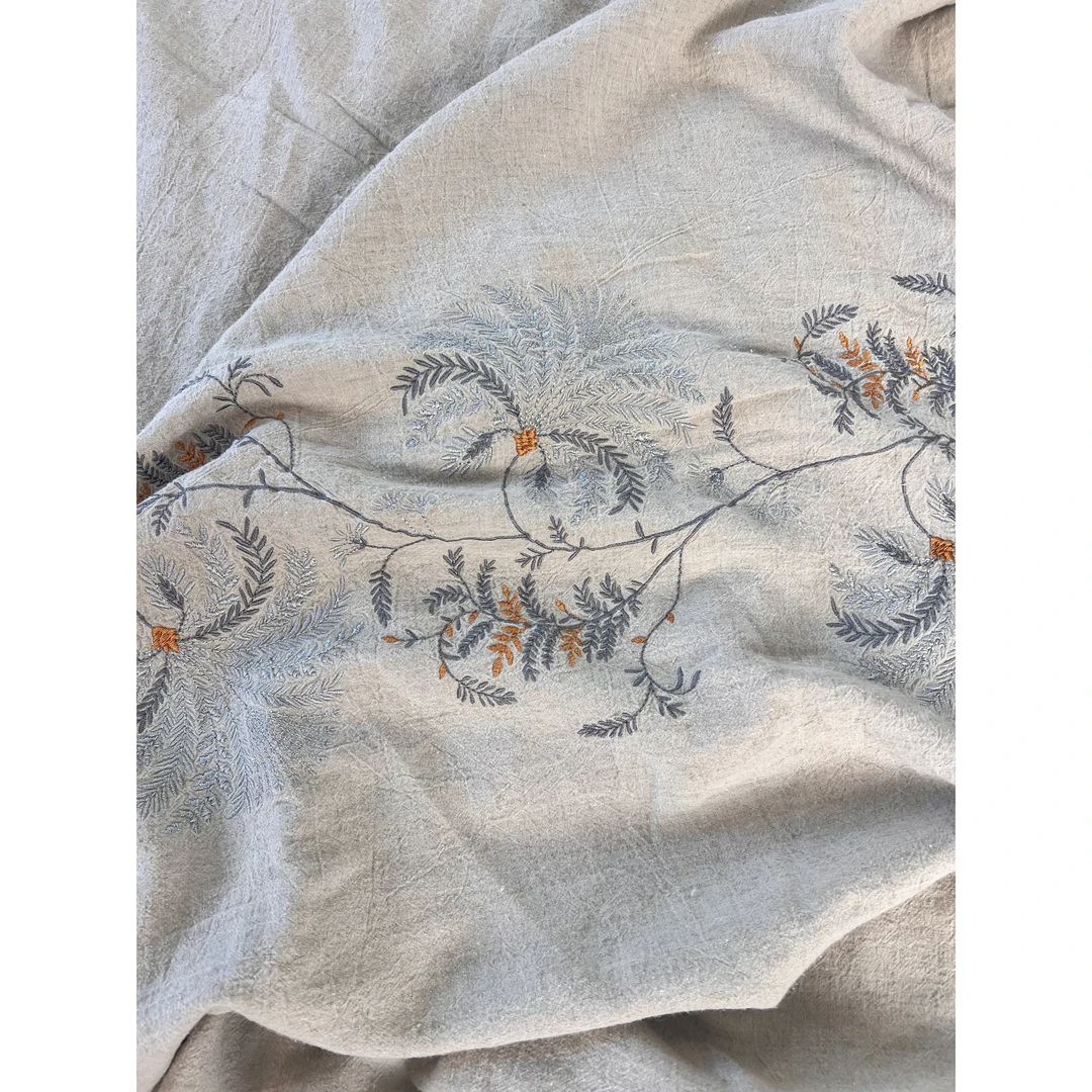 <秋之韵>汉麻雨露麻重工刺绣四件套