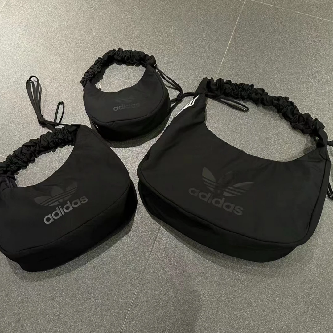 adidas三叶草黑色潮流复古单肩云朵包 JP0145 JP0144 JP0146 Y