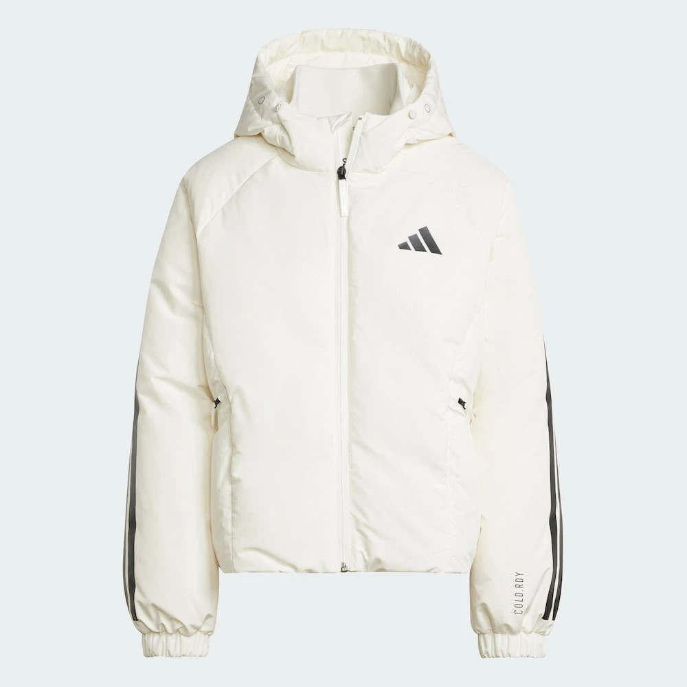 adidas阿迪达斯抗风温暖保暖600蓬连帽鸭绒好羽绒服JG3865 JG3866