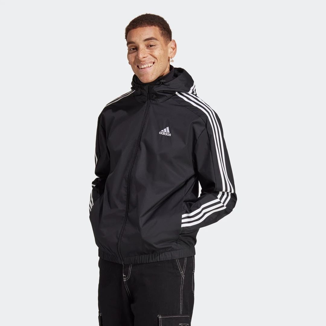 adidas阿迪达斯白色外套男装2023夏季新款运动服防风夹克IB0386