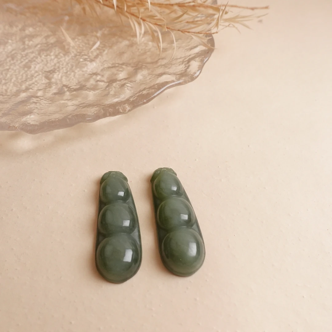 【菲菲优选】和田玉豆子吊坠多样性发其一 （配绳）