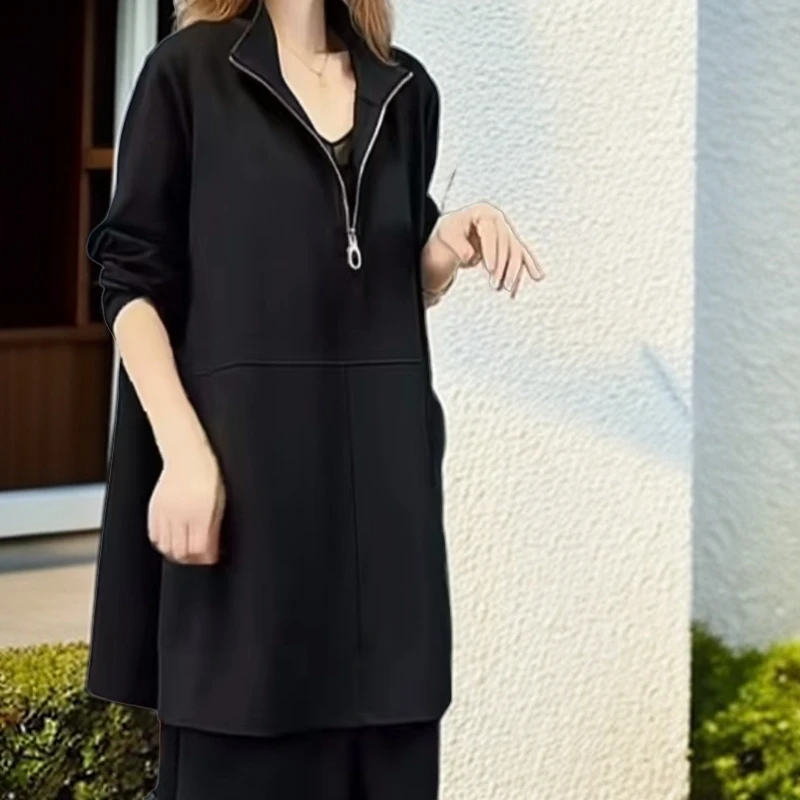 {雪儿宠粉}B冬款拉链上衣百搭宽松洋气时尚休闲韩版百搭宽松气质