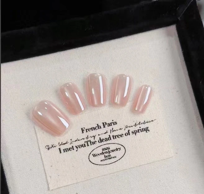 Rola Nora【一克拉】纯手工穿戴甲 水光猫眼裸色系 百搭显白气质款