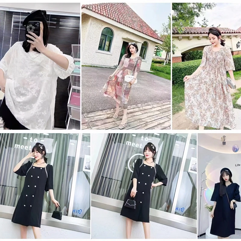 胖妹妹时尚百搭休闲裙401-499