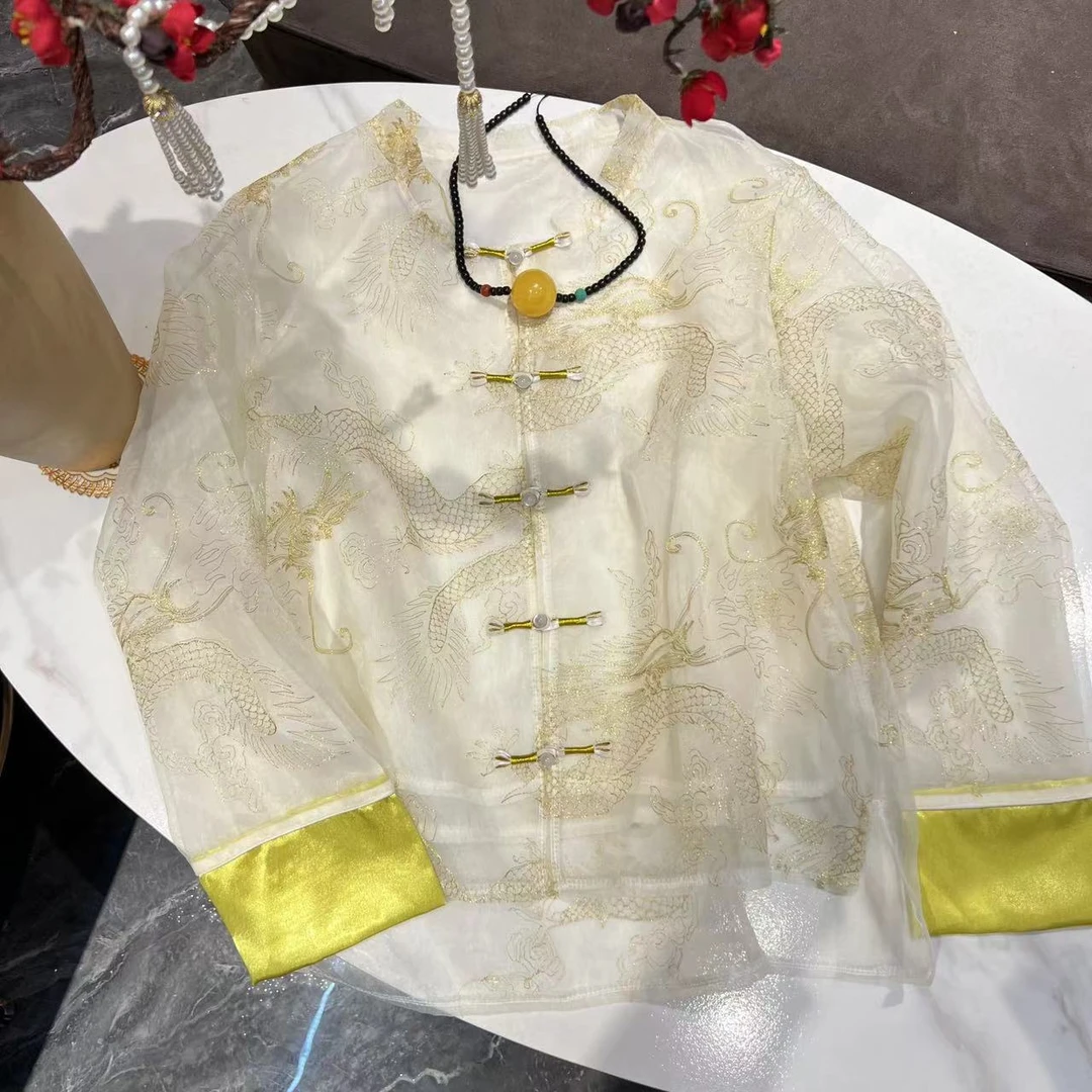 重工刺绣国风新中式百搭外套上衣77888