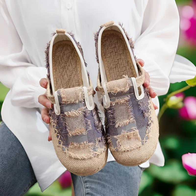 布鞋女款单鞋清凉透气休闲软底浅口老北京布鞋女鞋妈妈鞋民族风