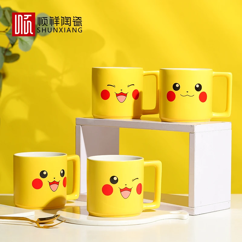 【宝可梦联名】宝可梦系列欢乐萌宠伙伴可爱创意个性卡通陶瓷杯