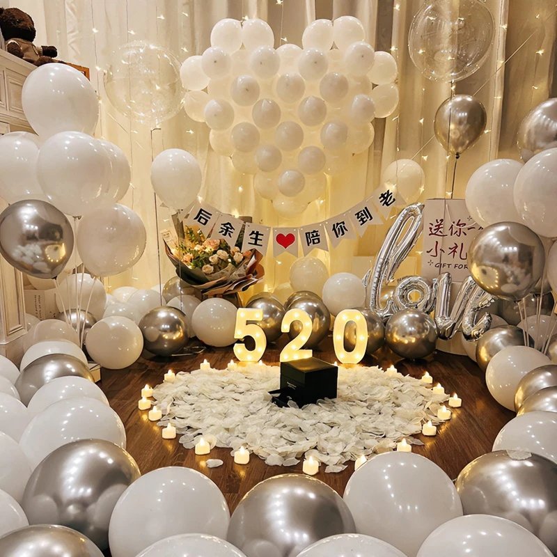 求婚室内布置创意用品道具表白室外网红场景装饰浪漫气球告白套餐