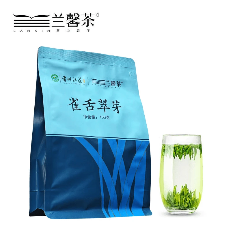 雀舌翠芽明前采摘贵州原产地高山绿茶新茶滋味鲜嫩翠绿品质袋装