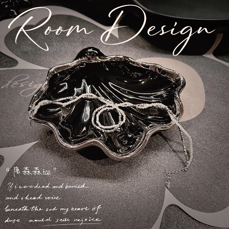 【唐森森设计】陶瓷收纳项链首饰收纳盒茶几餐桌装饰陶瓷法式摆件