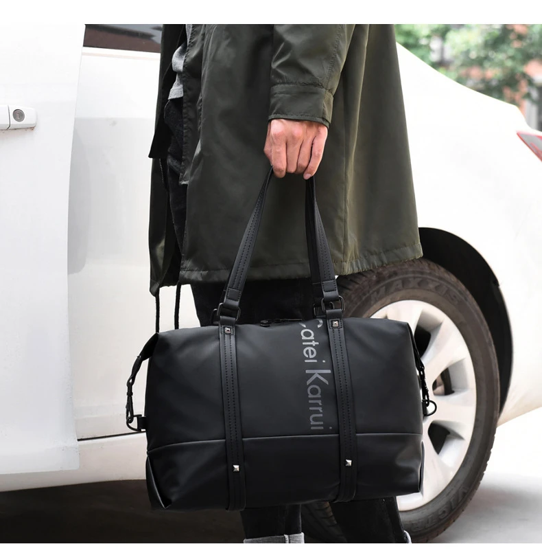 CateiKarrui 男士旅行包手提商务出差大容量行李包短途旅游包