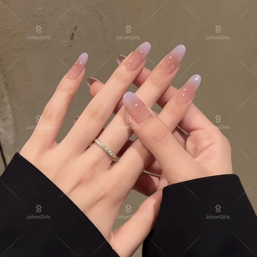 JohonGirls'/琴岛小嫚【薰衣草】夏日轻奢美甲显白气质手工穿戴甲片