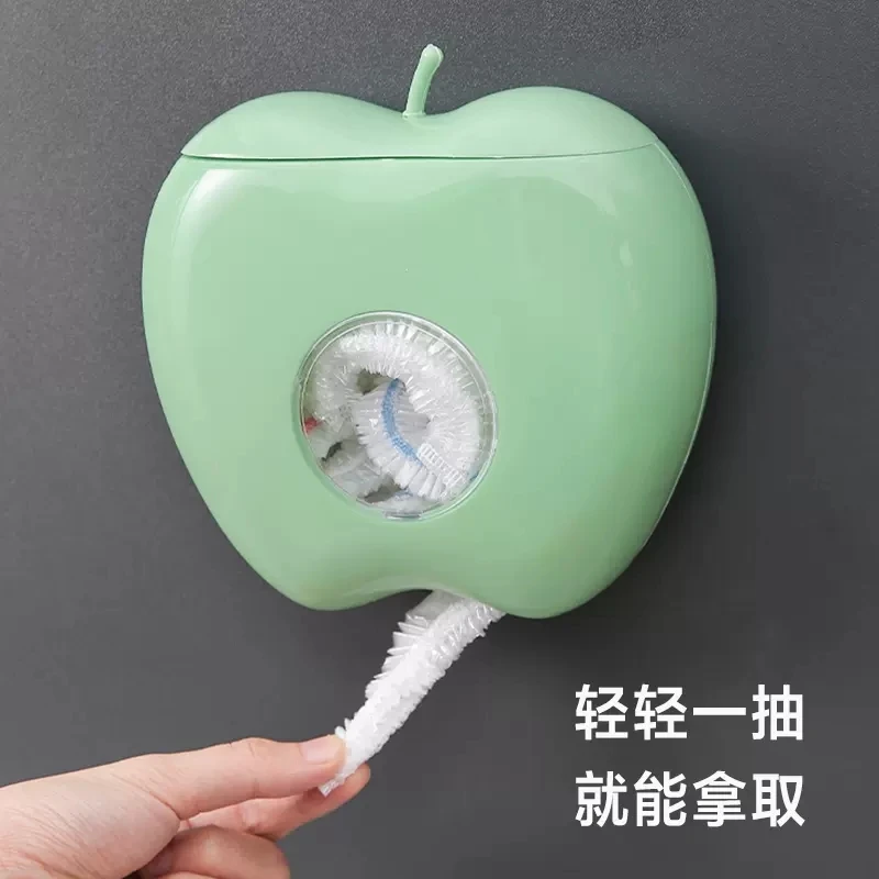 保鲜膜套收纳盒抽取神器壁挂式保鲜袋储物盒家用厨房免打孔防尘盒