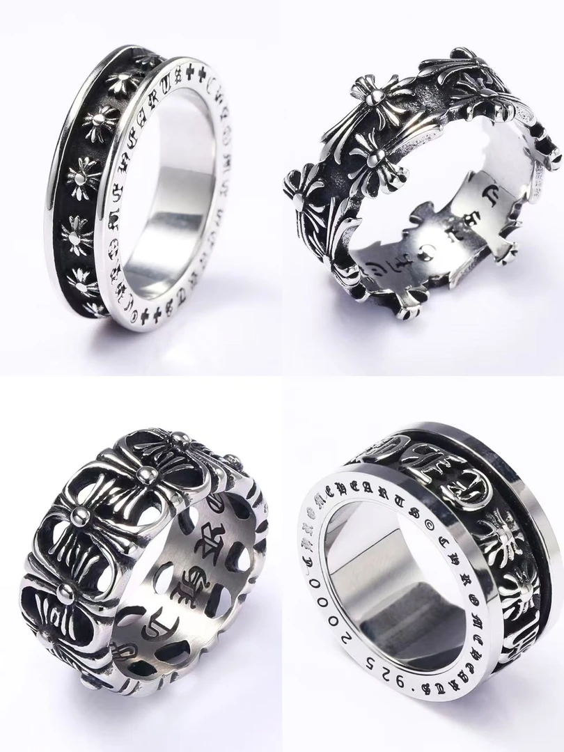 钛钢戒指 钛钢潮流男性戒指精选多品样