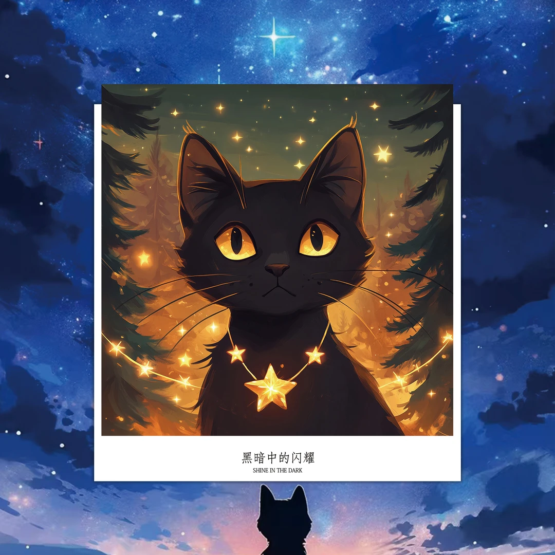 拼图《黑暗中的闪耀》300片/1000片椴木拼图创意成人高级感拼图