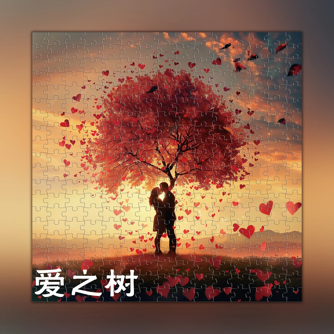 七夕拼图《爱之树》300片/1000片木质拼图专属礼物创意成人