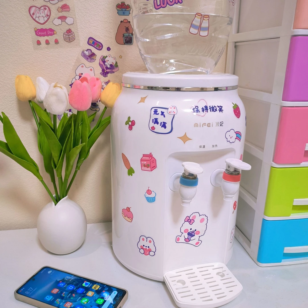 2024新款台式饮水机家用小型迷你制冷热两用宿舍出租屋加热桌面